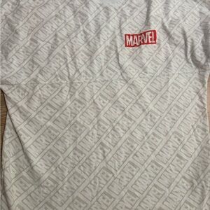Disney Marvel Logo Men's Tee - White and Red